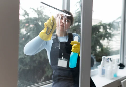 Nettoyage de vitres intérieures et extérieures au Bignon